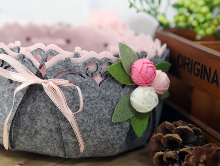 供应信息 布艺工艺品 不织布手工布艺diy材料包免裁剪 香远山茶花大号