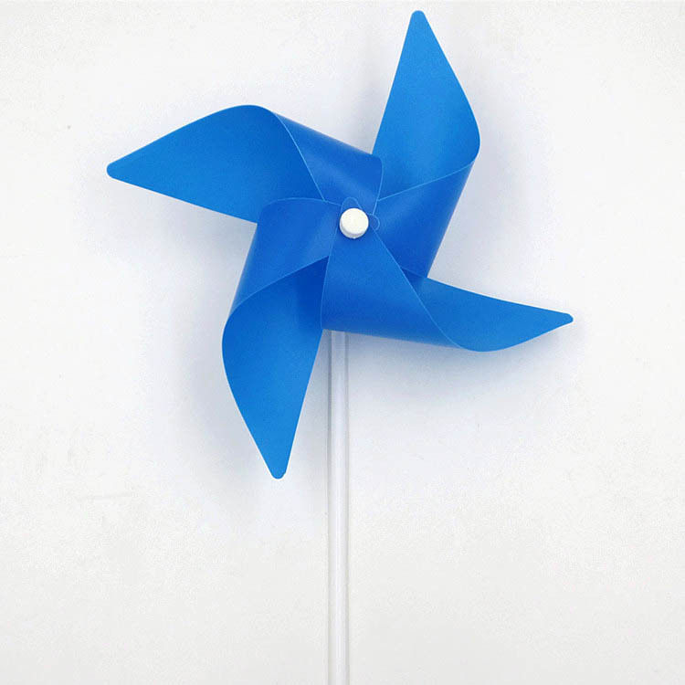 四叶纯色小风车装饰广场户外创意七彩地摊热卖儿童玩具礼品批发