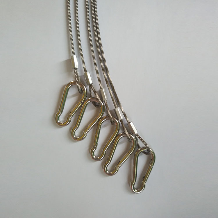 316钢丝绳厂家定制 304不锈钢丝绳拉索五金件 锁扣拉索配件钢索