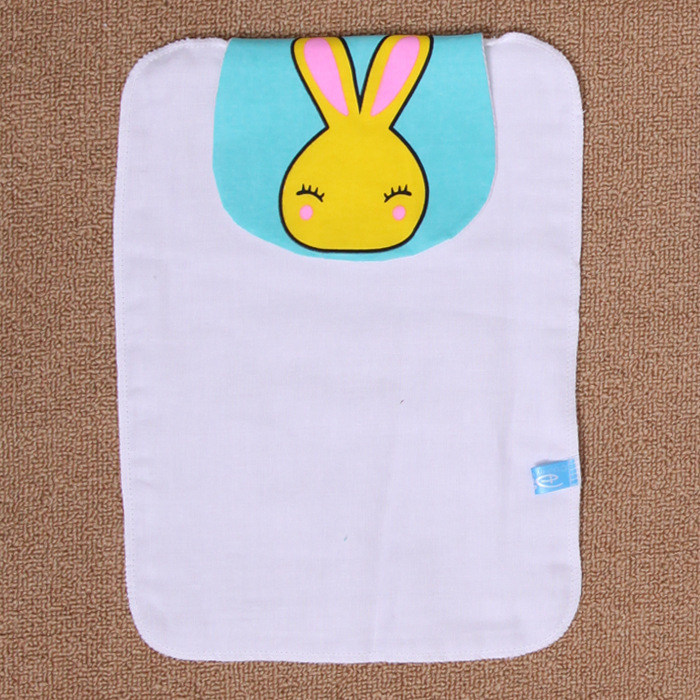 婴儿汗巾儿童纯棉吸汗巾/垫背巾 宝宝隔汗巾卡通纱布巾厂家批发