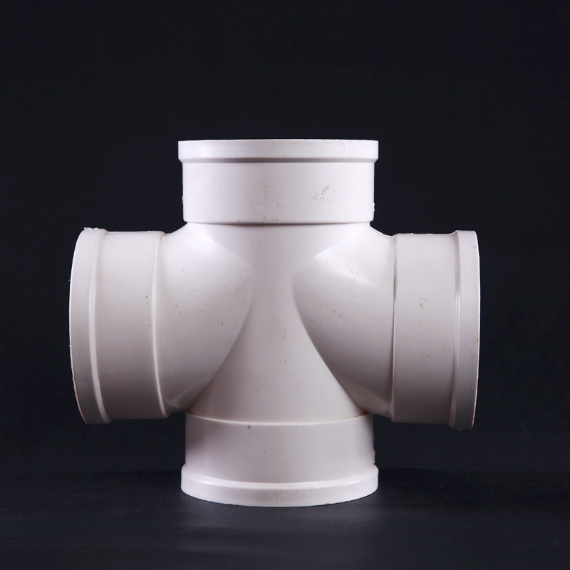 50 75 110 pvc排水管 平面四通 pvc水管管件配件