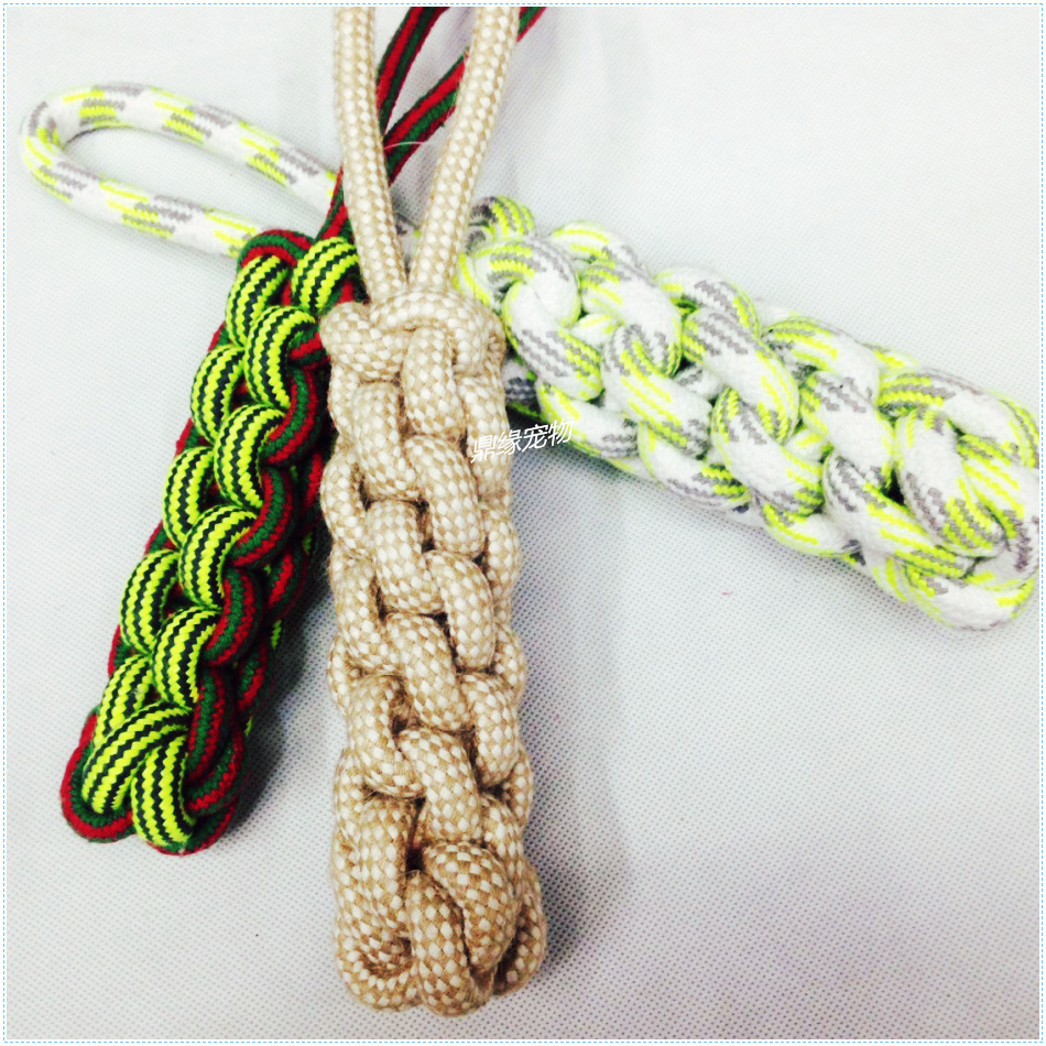 双结狗咬绳宠物用品玩具猫狗绳结训练耐咬宠物玩具绳结棉绳球批发