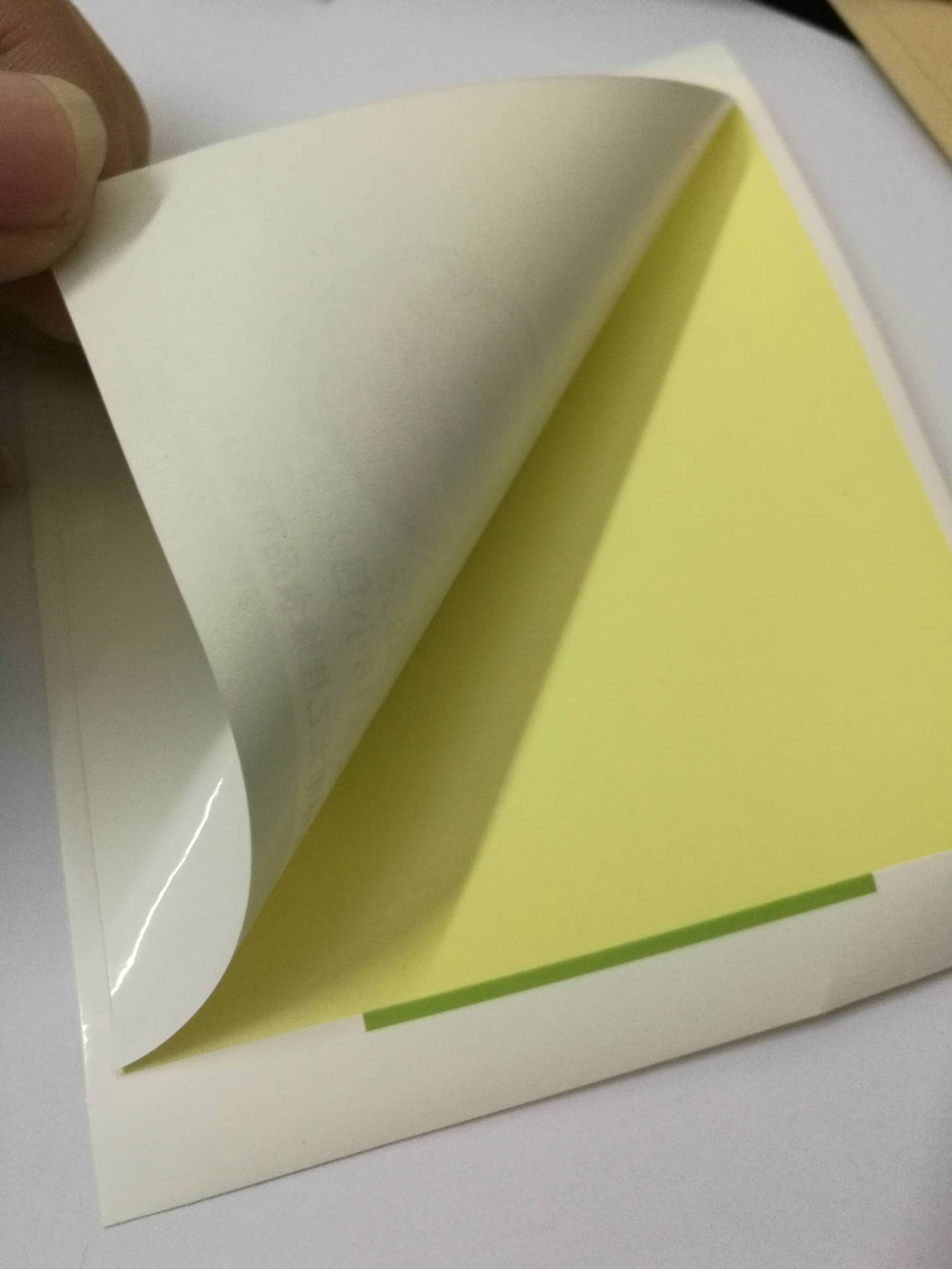 铜版纸不干胶定做 美纹纸水果用贴纸 彩色透明pvc复膜不干.