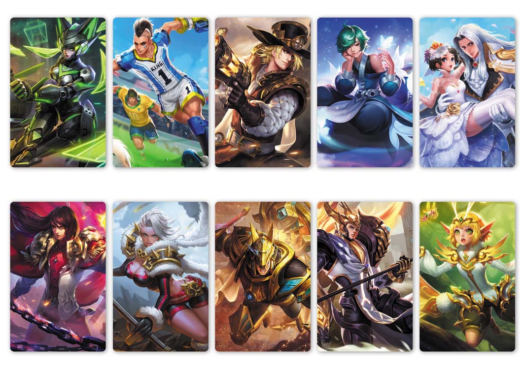 新品王者荣耀 周边磨砂卡贴 精美防水加厚