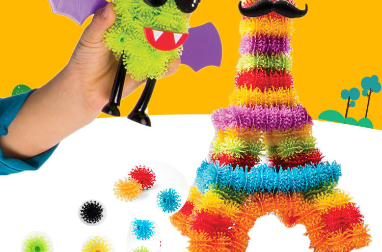 蓬蓬捏捏球bunchems mega pack粘粘儿童diy手工创意玩具 直销批发