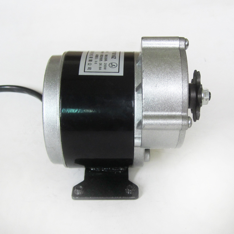 12v250w有刷带脚减速电机 12v250w浩诚(jx)1016z直流有刷减速电机