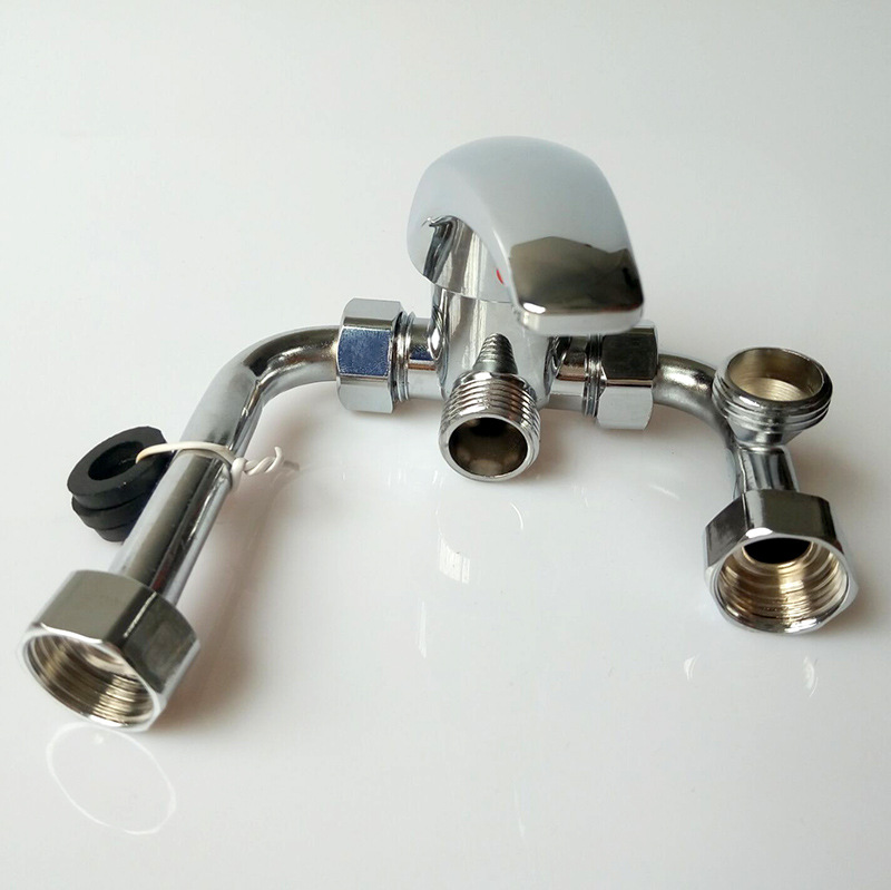 【u型混水阀】供应即热式储水式电热水器混水阀铜配件胶手柄