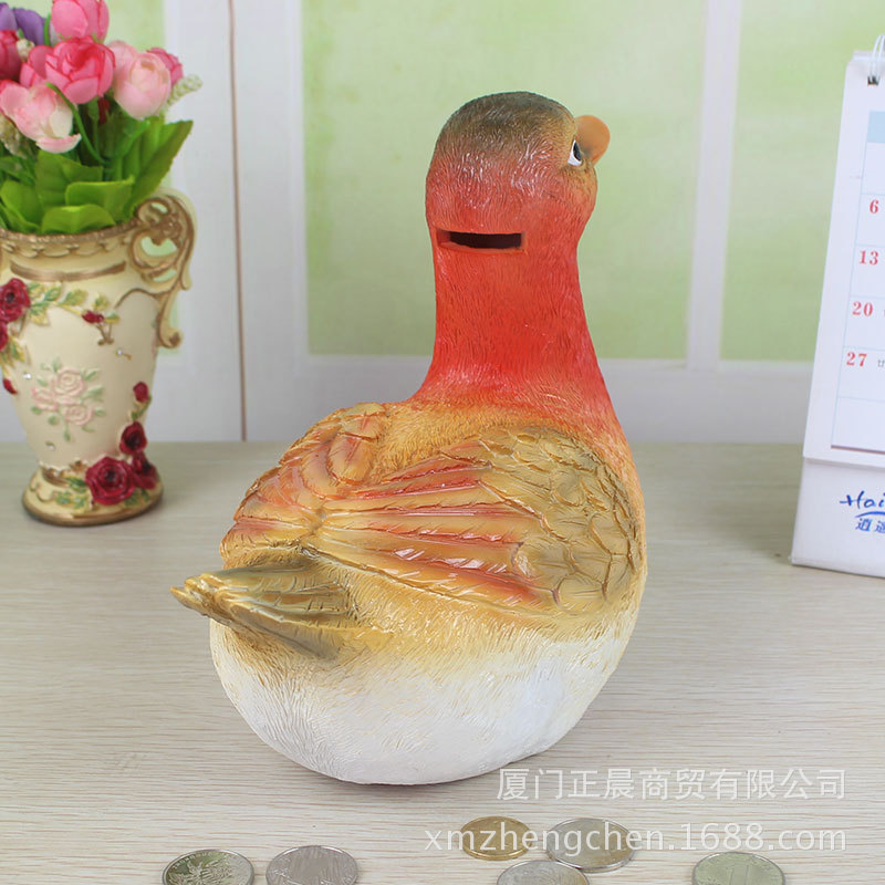 New Cute Duck Decorative Small Ornaments Creative Piggy Bank Coin Bank Children Holiday Birthday Gift Factory Wholesale