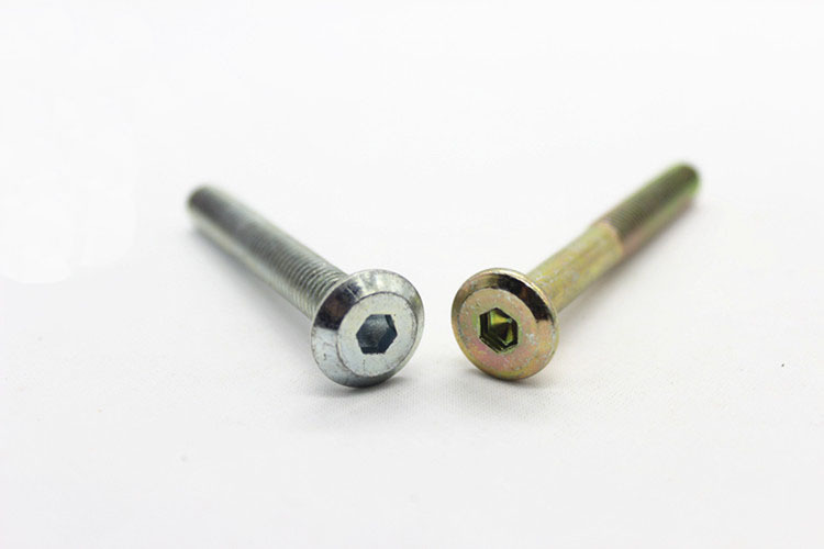 现货平头倒边内六角螺钉 斜边家具机螺钉儿