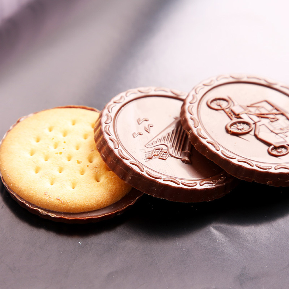 韩国进口 102g宾驰饼干有单面巧克力图层零食 12片独立包喜糖专用