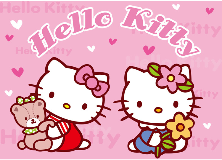 hello kitty凯蒂猫8款底座粉红可爱kt猫手办公仔百塔车载蛋糕摆件