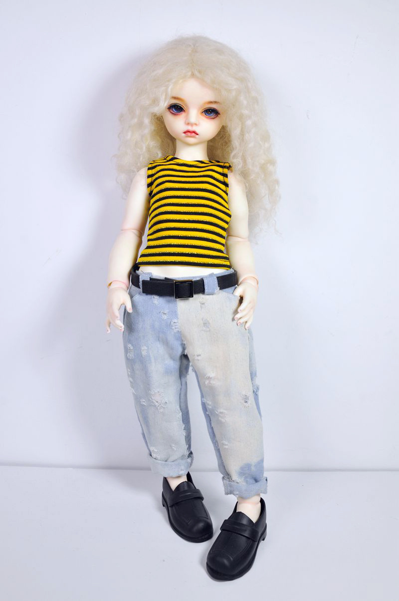 bjd sd 4分3分破洞牛仔裤 叶罗丽衣服 巨婴肥婴裤子腰带现货批发