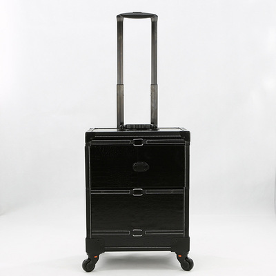 专业跟妆万向轮拉杆化妆箱大号 多层化妆拉杆箱彩妆收纳一件代发