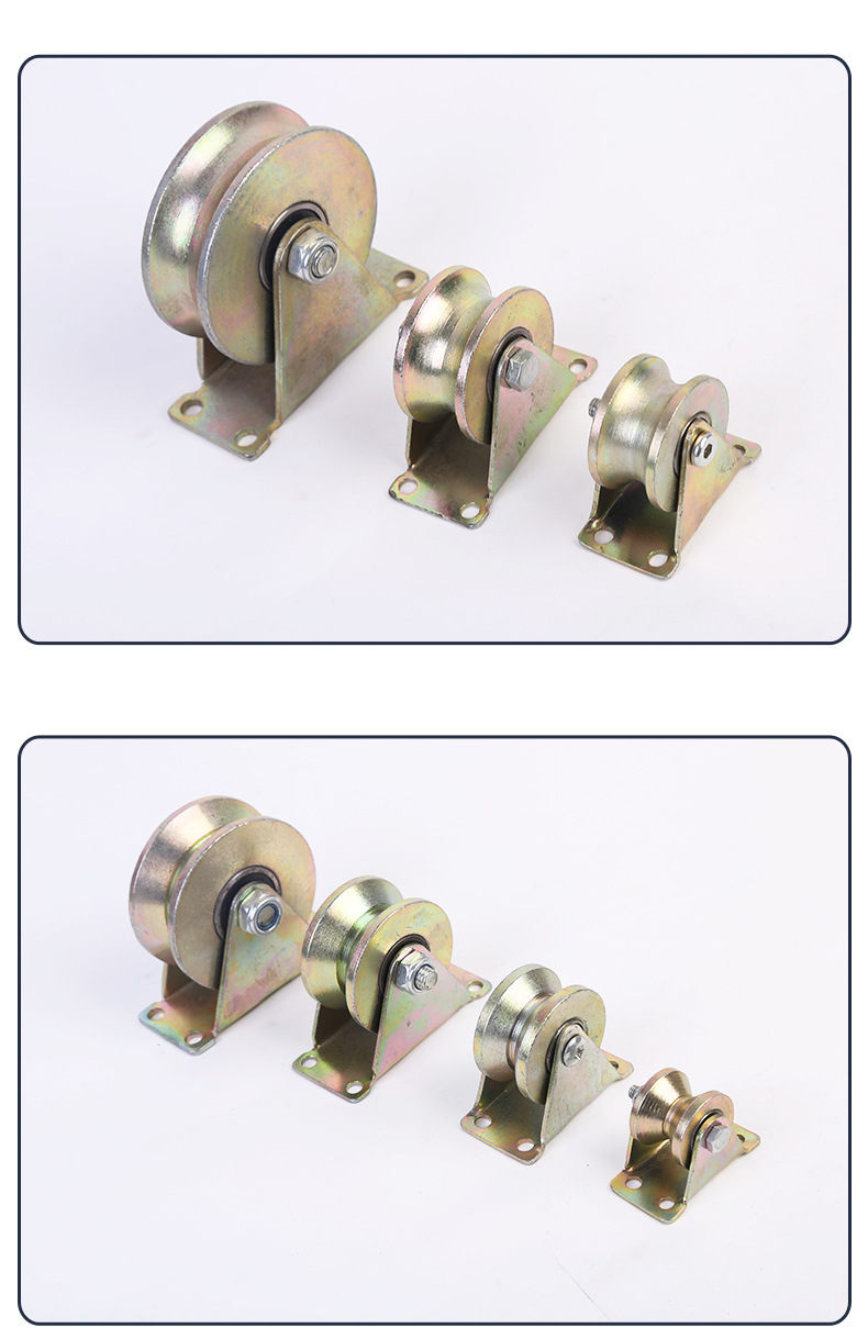 批发5mm小型电镀滑轮 多规格工业脚轮 多规格耐磨 静音 轨道轮