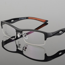男士眼镜框运动半框眼镜架厂家直销半框运动平光眼镜配镜