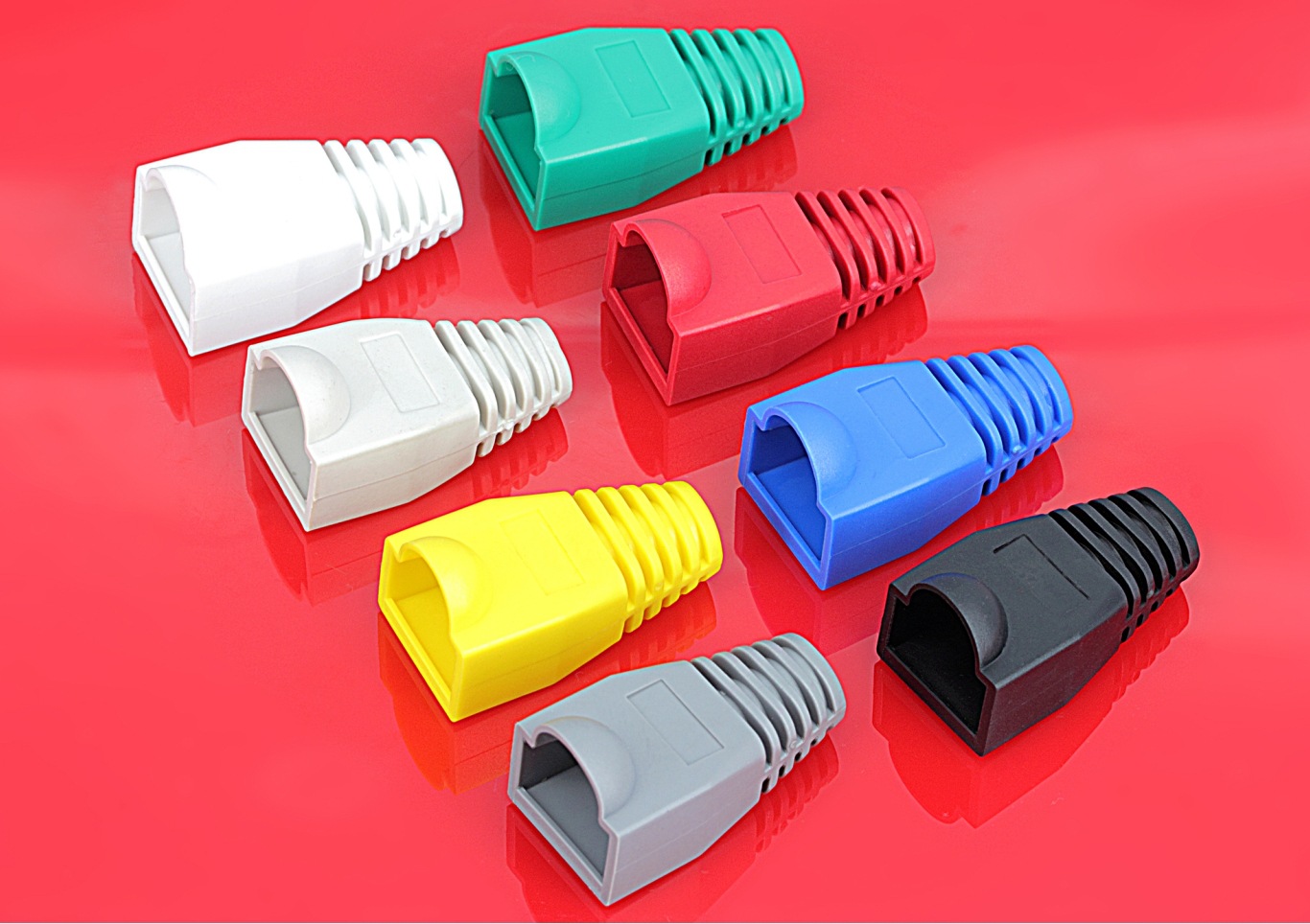 特级环保水晶头护套 rj45网络网线接头保护套/超五超六通用护套