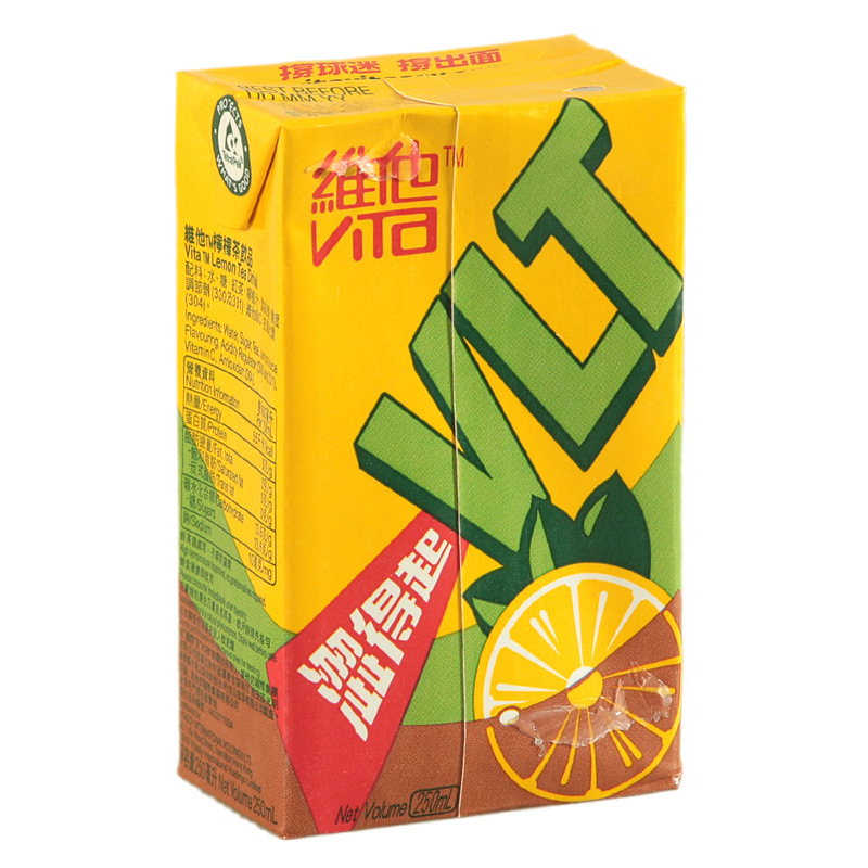 香港进口 维他涩得起 柠檬茶饮料 维他饮料250ml*24盒/箱 批发