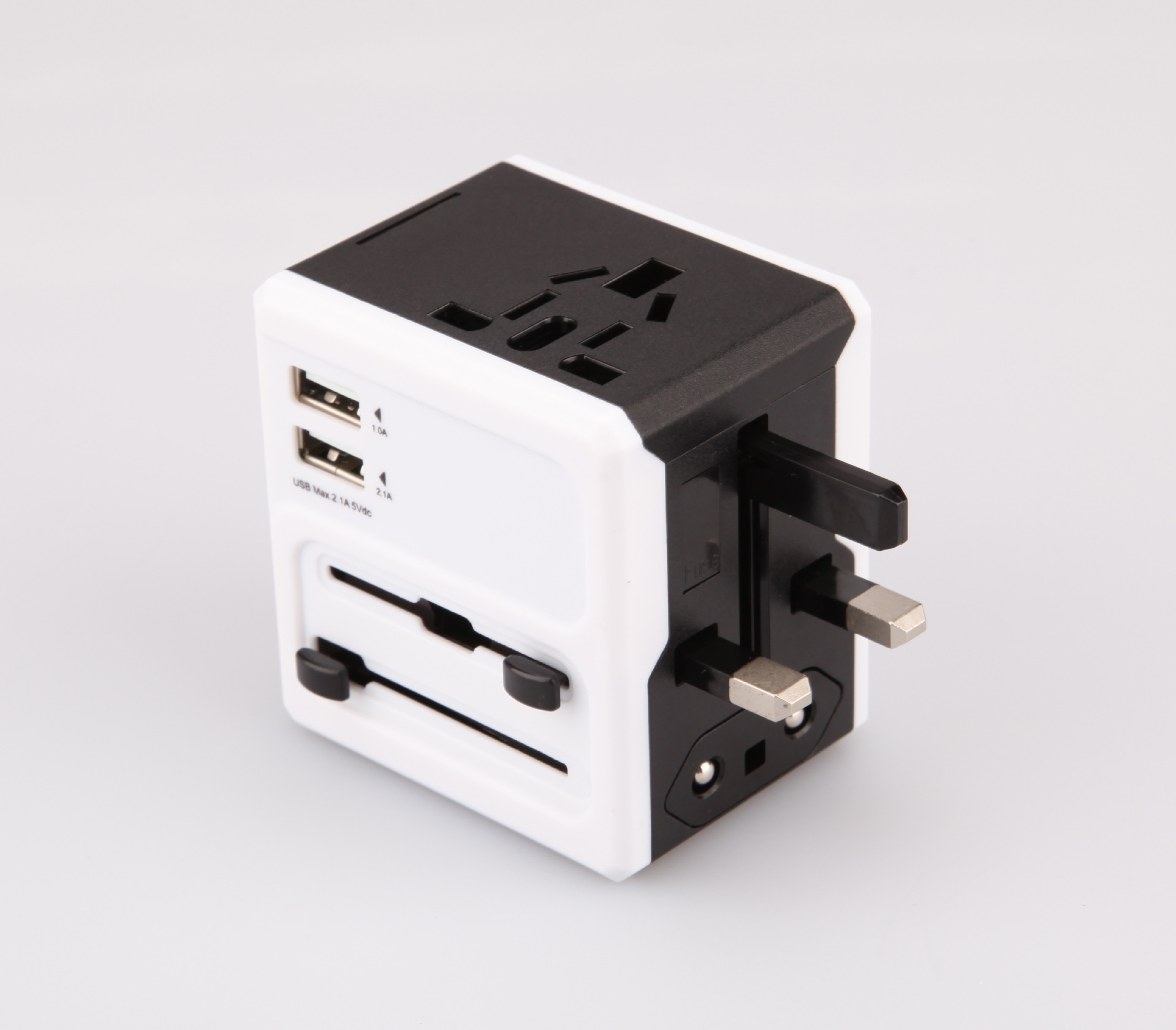 组合式旅行插座 双usb全球通转换插座 多功能转换插头插座