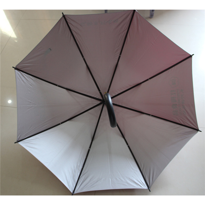 防风太阳伞双8骨银胶布广告伞可定制可印logo印字遮阳
