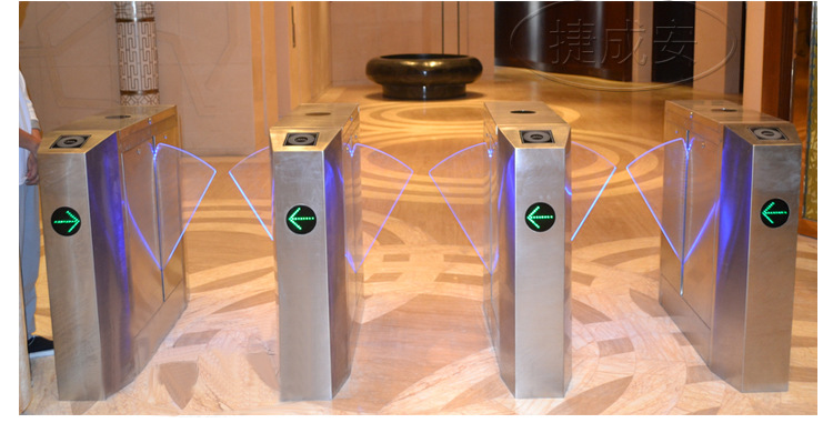 厂家直销智能尖角翼闸 双机芯 中控fb4000翼闸通道闸现货批发