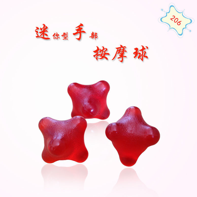 206厂家直销手心按摩器手部放松按摩手摩龙凤球六角手部按摩球