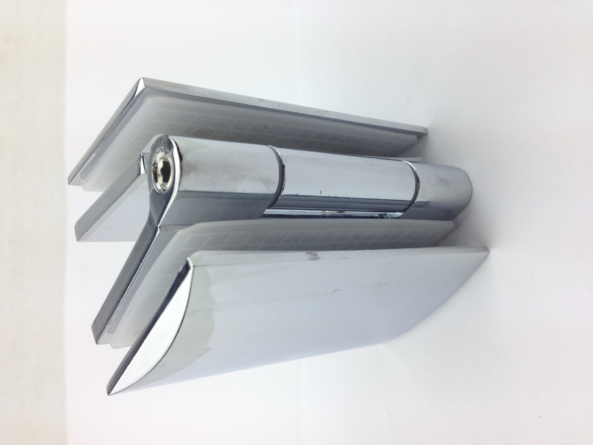 优质浴室玻璃门夹淋浴房合页180度弧面夹玻璃门五金配件 hl-555