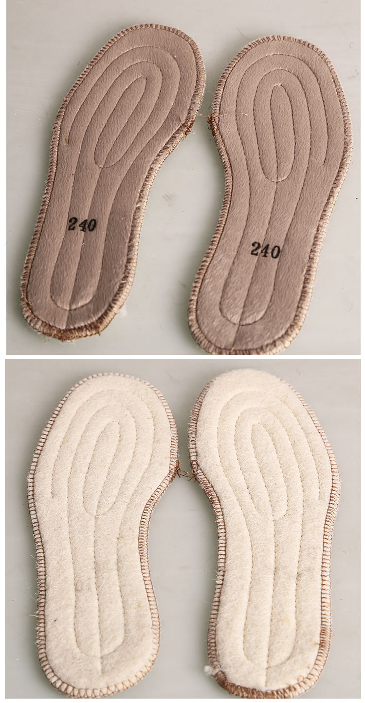 特价供应保暖羊毛毡鞋垫 毛毡鞋垫厂家批发加厚除湿除臭毡鞋垫