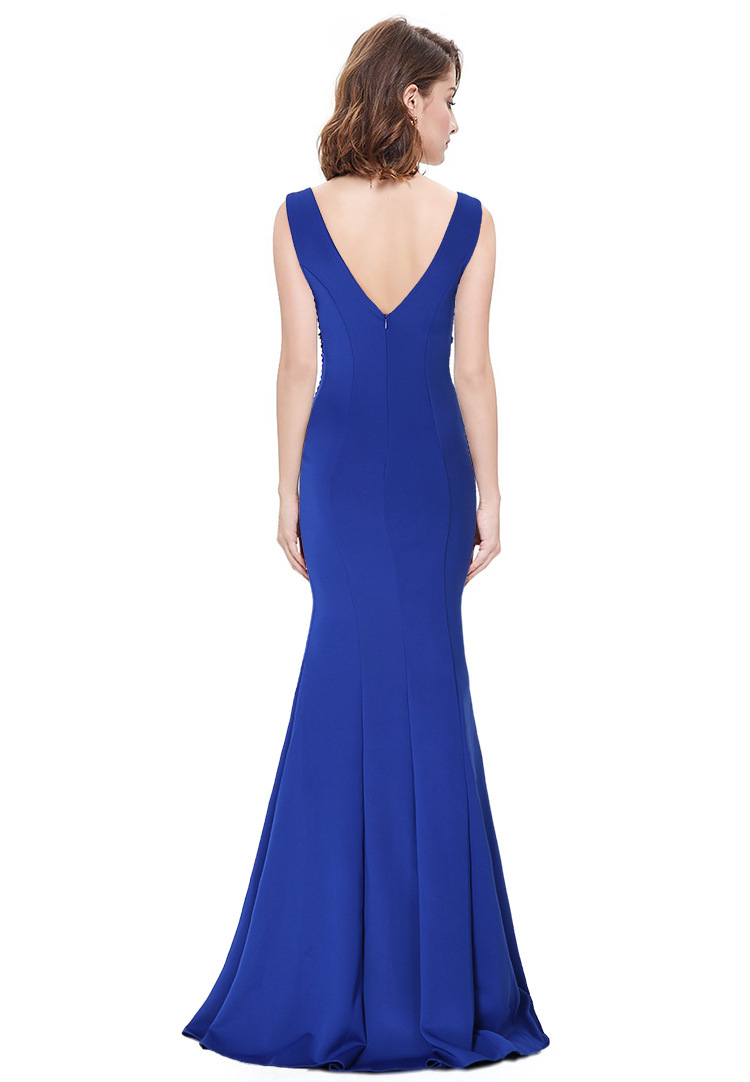 1495#-模特-宝蓝-后背