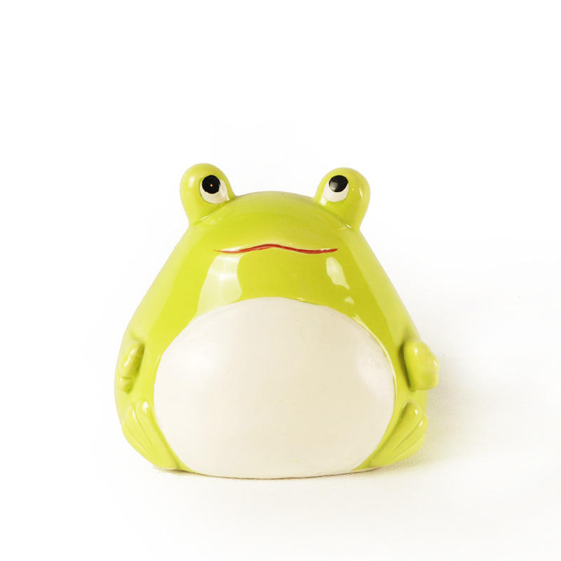 陶瓷青蛙造型储蓄罐动物储钱罐 陶瓷卡通储蓄罐家居摆件工艺品
