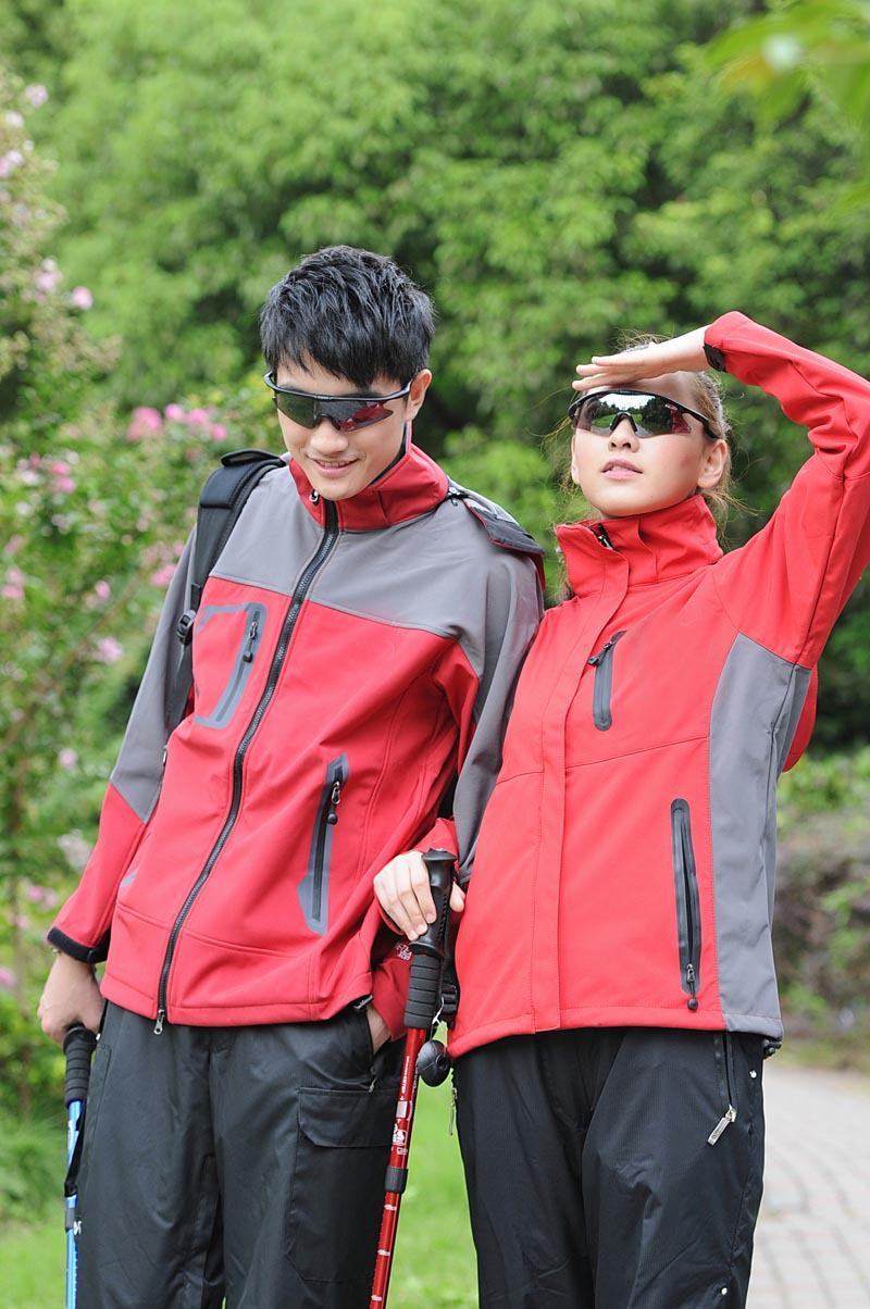 批发定做 户外运动服 男士软壳衣冲锋衣 夹克衫抓绒衣 右胸袋108