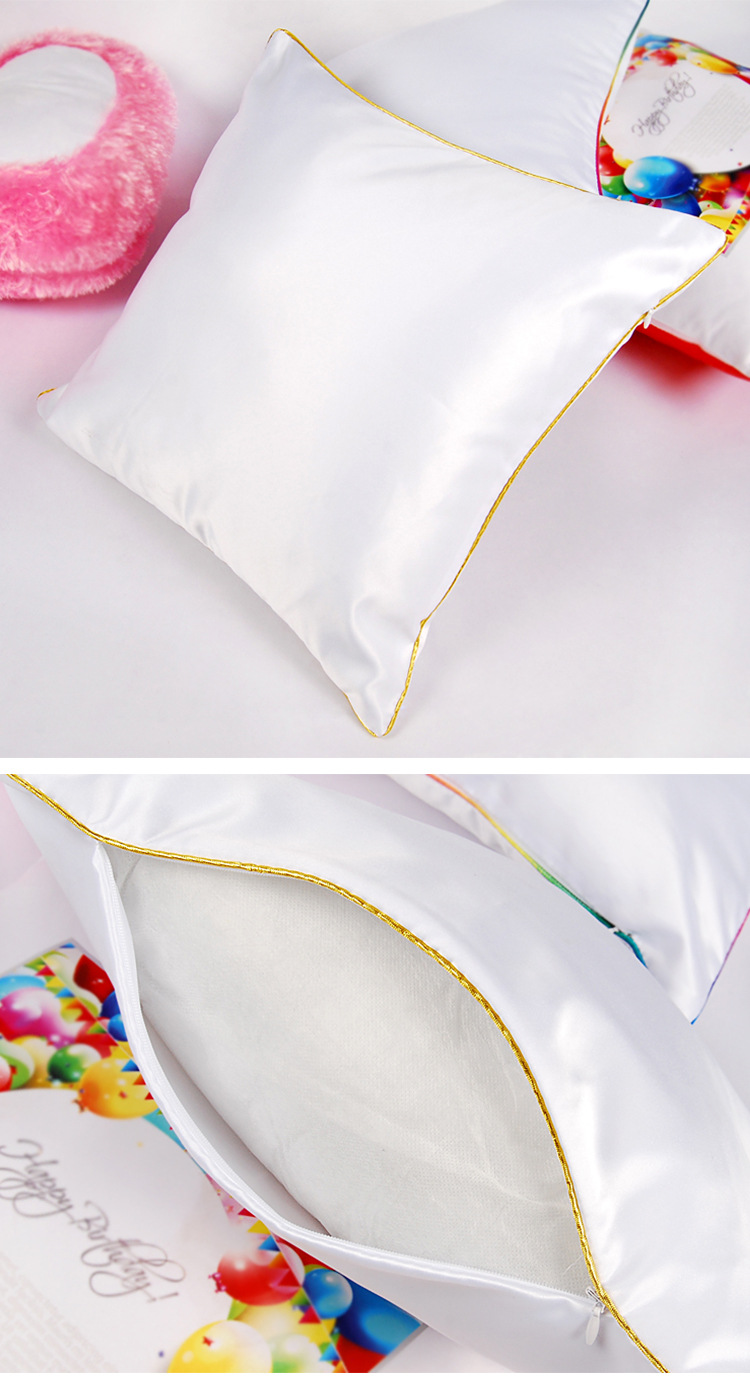 热转印高密度亮光桃皮绒枕套 空白抱枕耗材diy个性照片定制.