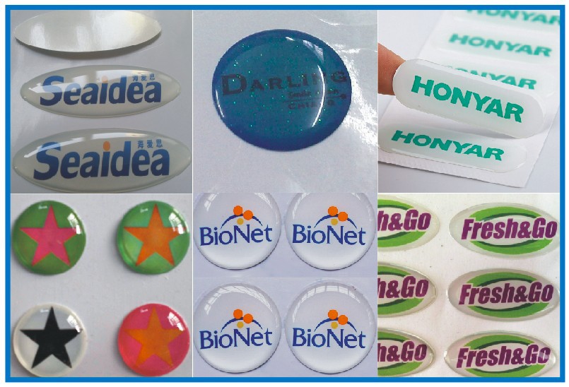 滴塑标签 水晶滴塑滴胶 滴塑不干胶 水晶滴胶标贴 水晶滴胶定做