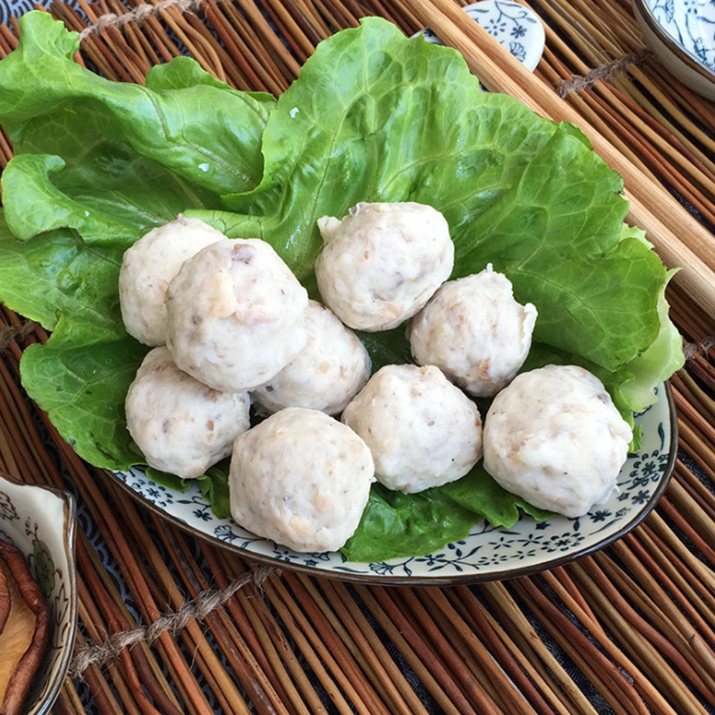 香菇贡丸关东煮火锅丸子麻辣烫鸡肉混合丸子豆捞海底捞小吃丸子