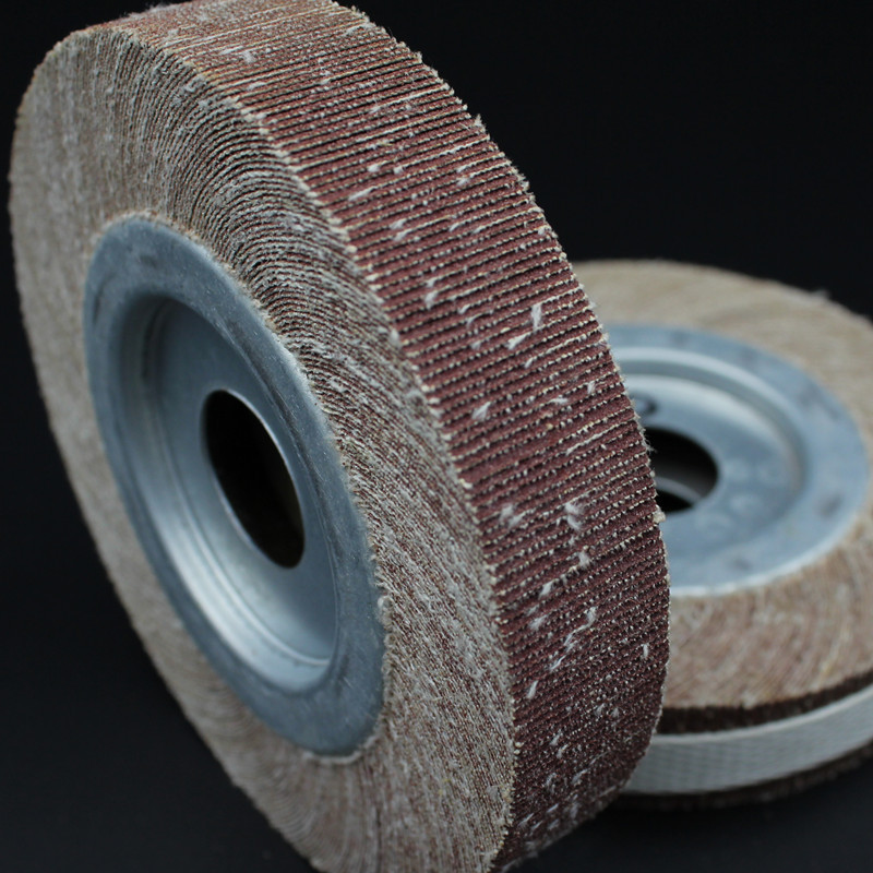 三菱砂布千页轮卡盘叶轮 金属打磨抛光砂布轮 异形千页轮厂家直销