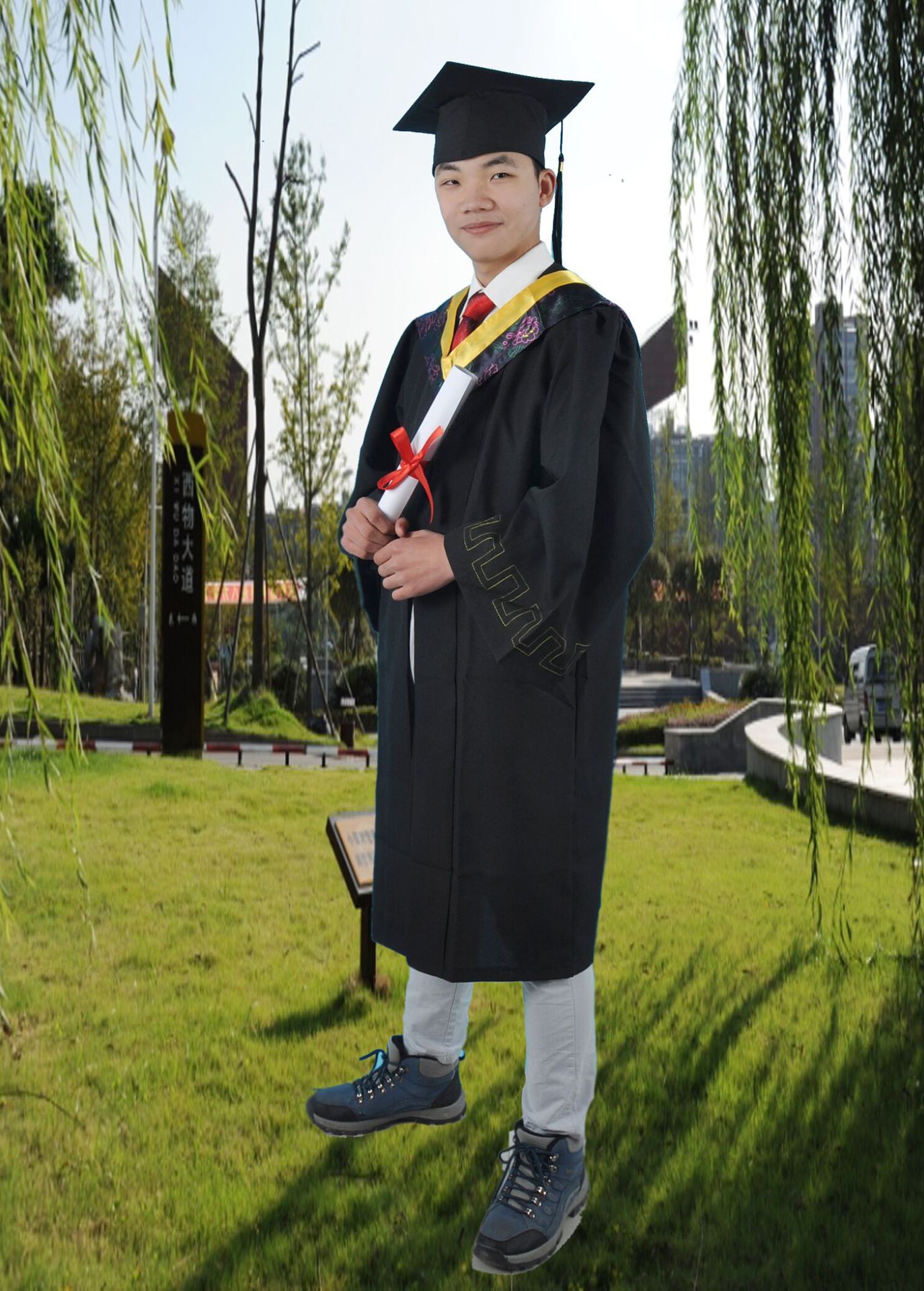 圣如玉 国标学位服 学士服 大学毕业典礼演讲拍照礼服 厂家可定制