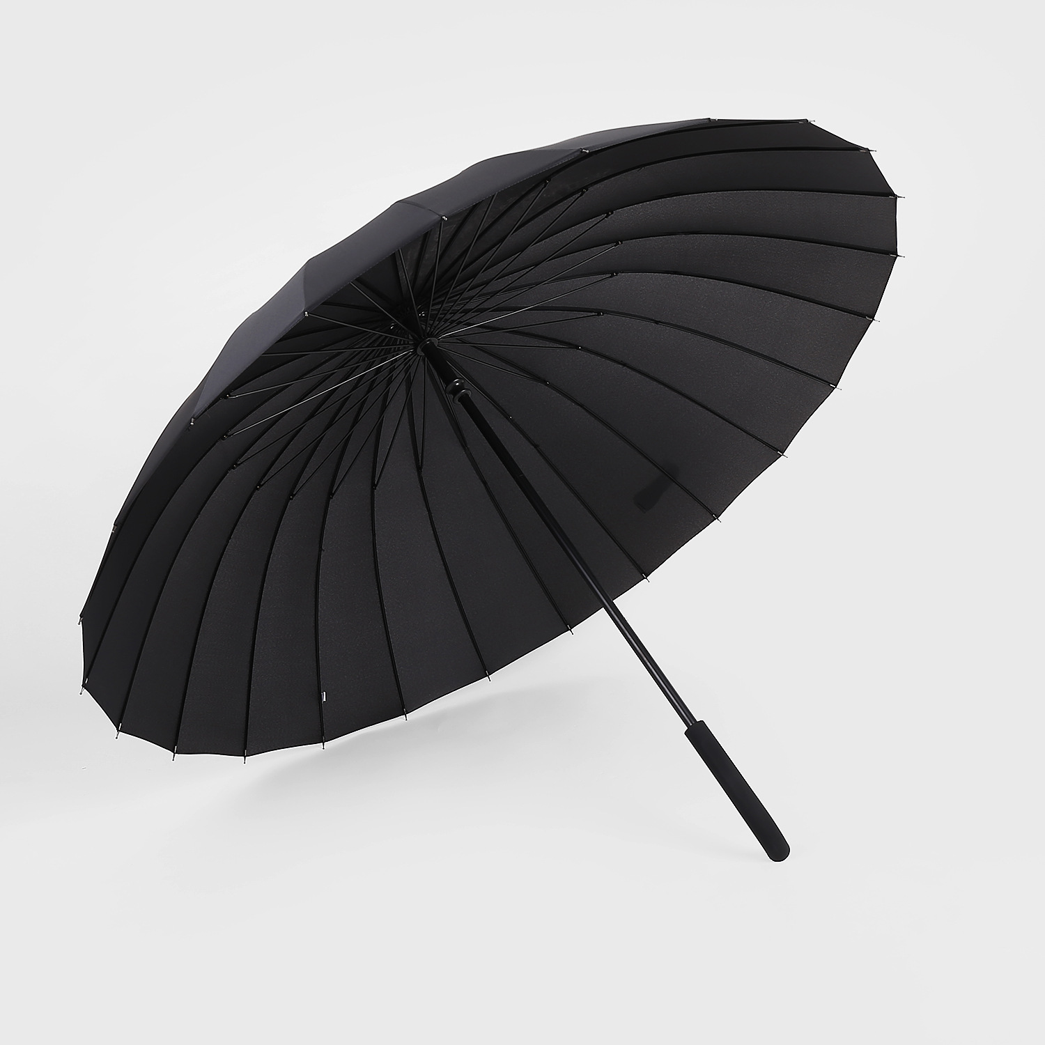 雨伞长柄德国商务16自动长柄伞超大防风加固直柄伞广告伞定制