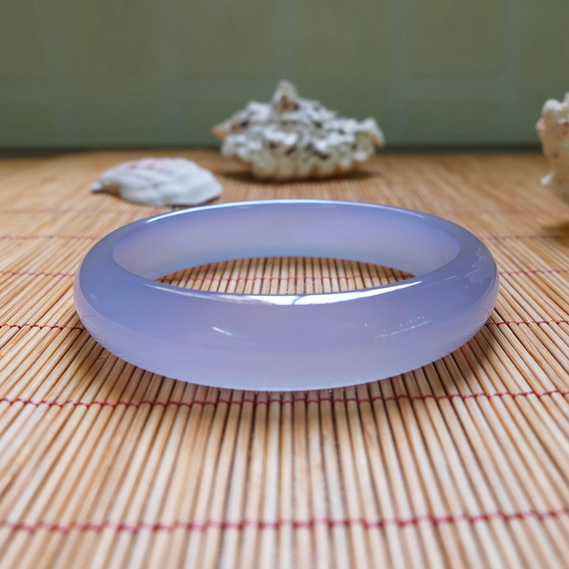 玉髓手镯土耳其蓝玉髓时尚女款玉手镯送证书