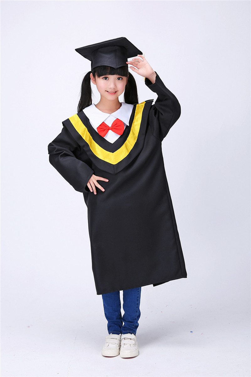 儿童演出服装幼儿舞蹈服博士服小学生毕业礼服幼儿园学士服博士帽