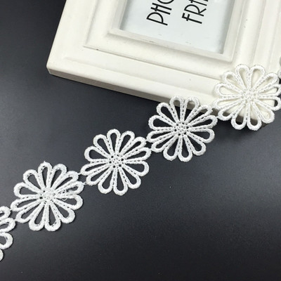 diy花边服装辅料 水溶镂空小梅花 刺绣蕾丝花边 简约小花边