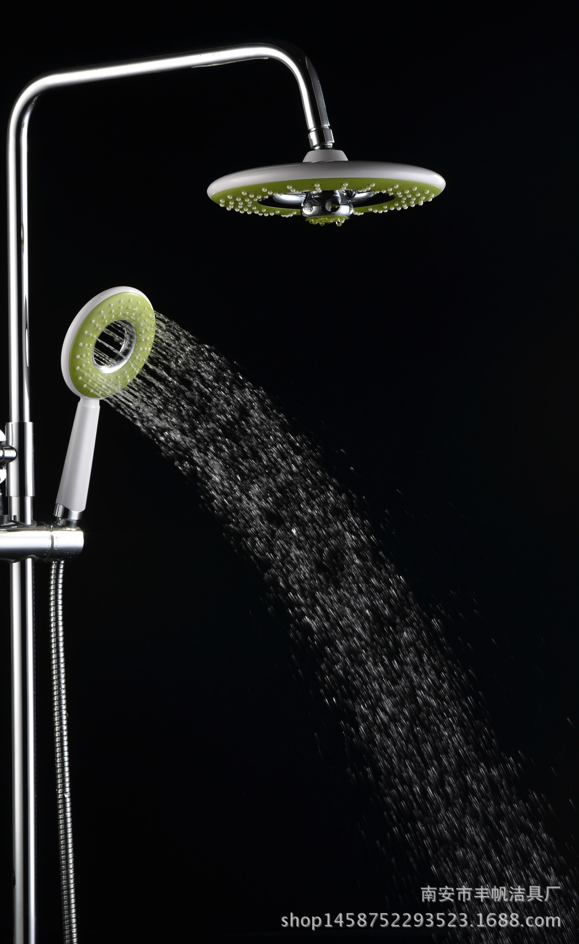 大红鹰 淋浴全铜花洒套装 升降花洒淋浴喷头三档龙头提供oem贴牌