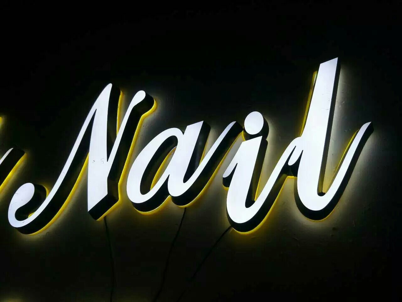 5cm正面背面发光