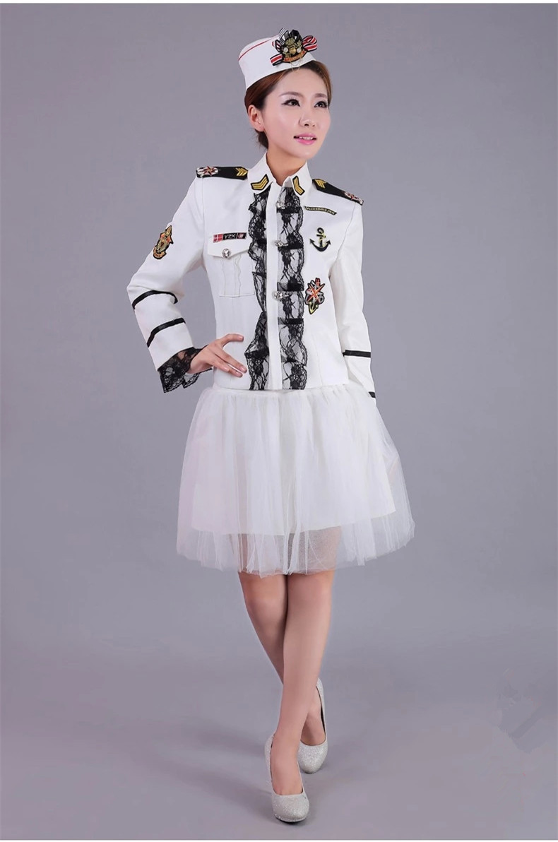 元旦成人海军表演服海军大合唱演出服男女演出服装军服厂家直销-舞台