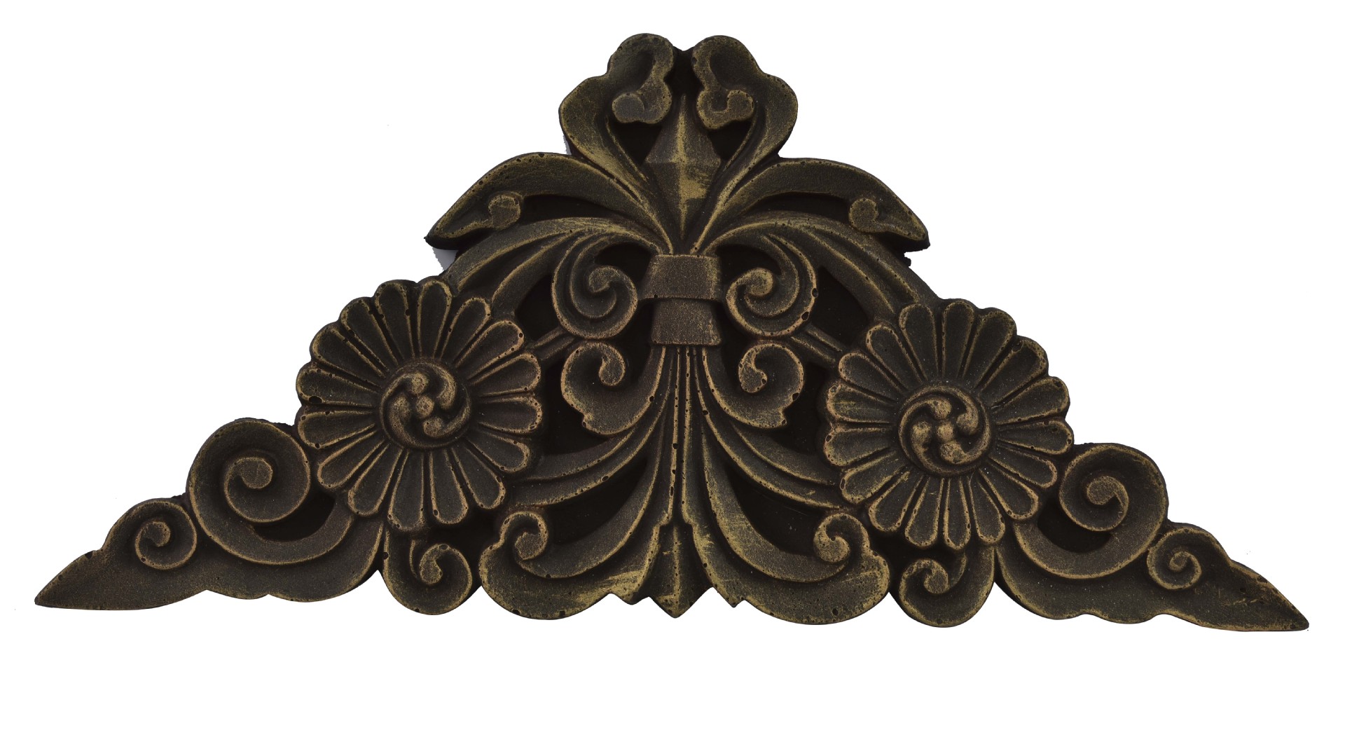 港华砖雕新品 精品仿铜小菊角花 厂家直销 复古建筑影壁墙壁装饰