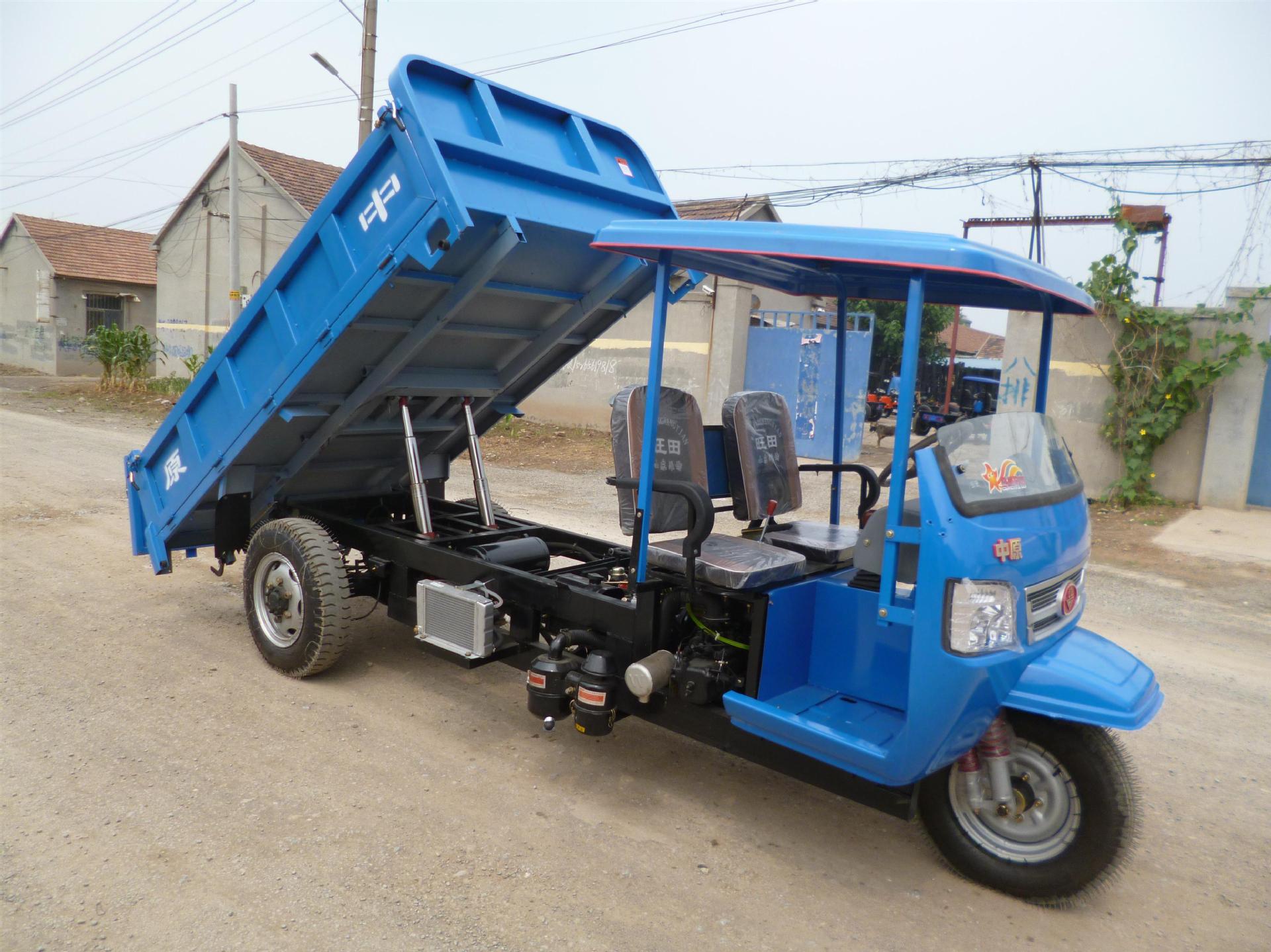 130汽车变速箱后桥水循环半封闭遮阳棚轴传动自卸三轮车