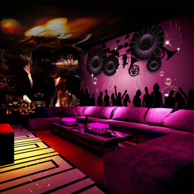 ktv壁纸壁画性感美女酒店娱乐场所夜总会酒吧天顶包厢背景墙纸