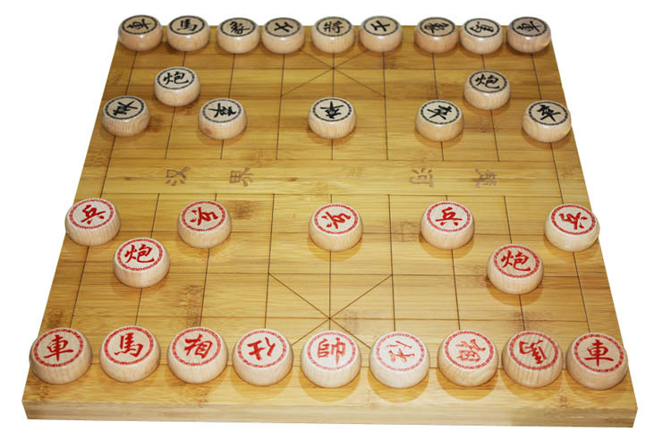 淘宝热销大号精品实榉木4分中国象棋皮革折叠刻线楠竹盘支持代发