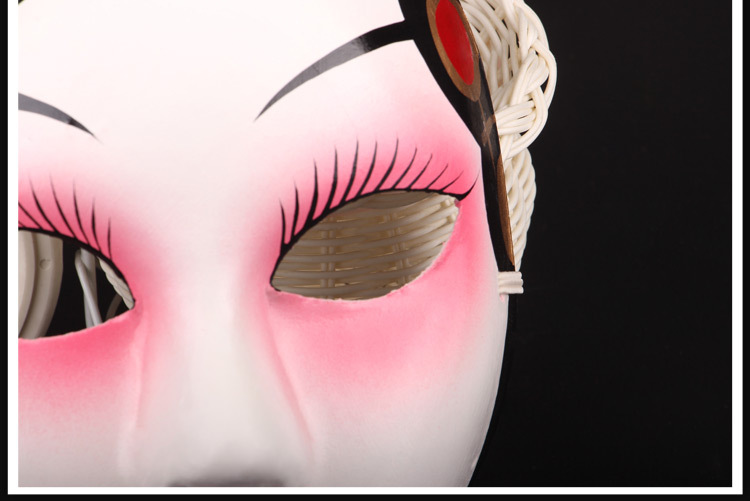 国粹经典京剧脸谱面具成人戏曲面具魅影小生花旦面具手绘纸浆面具