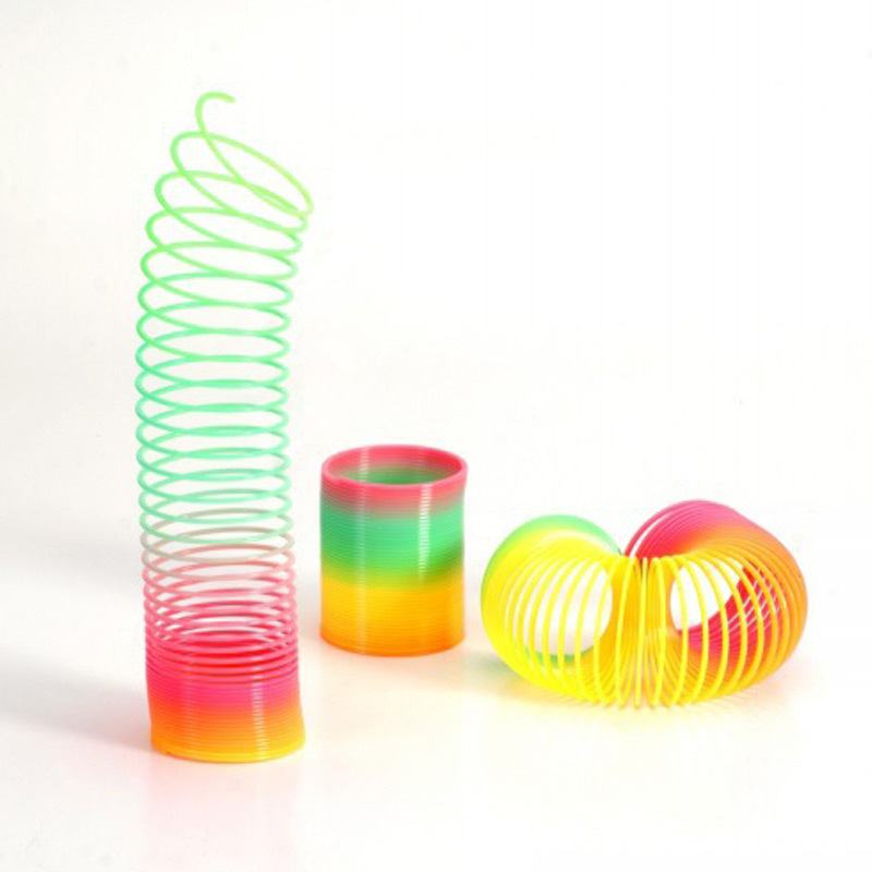 经典地摊玩具千变万化彩虹圈 塑料弹簧圈 益智玩具2元店货源