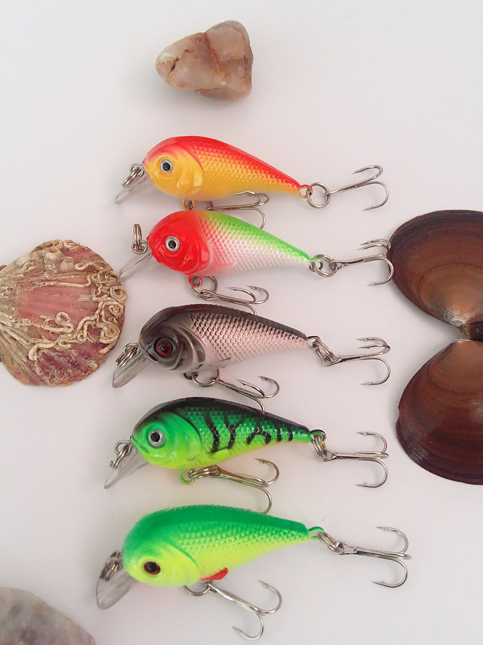 特价小克重路亚饵仿生鱼饵5.2cm/6.1g摇滚小胖子假饵