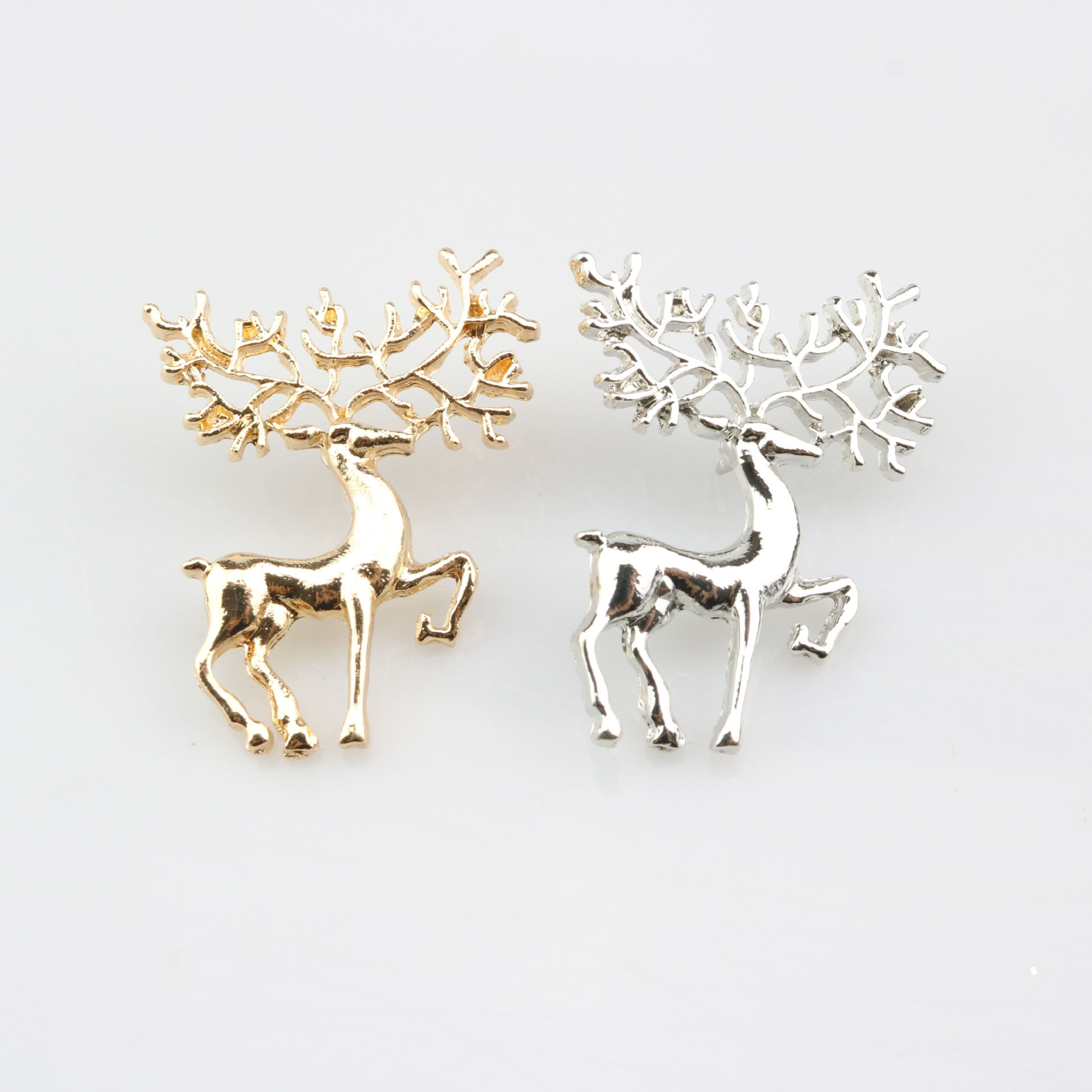 欧美外贸时尚可爱小鹿动物圣诞节胸针领针胸花圣诞系列-阿里巴巴